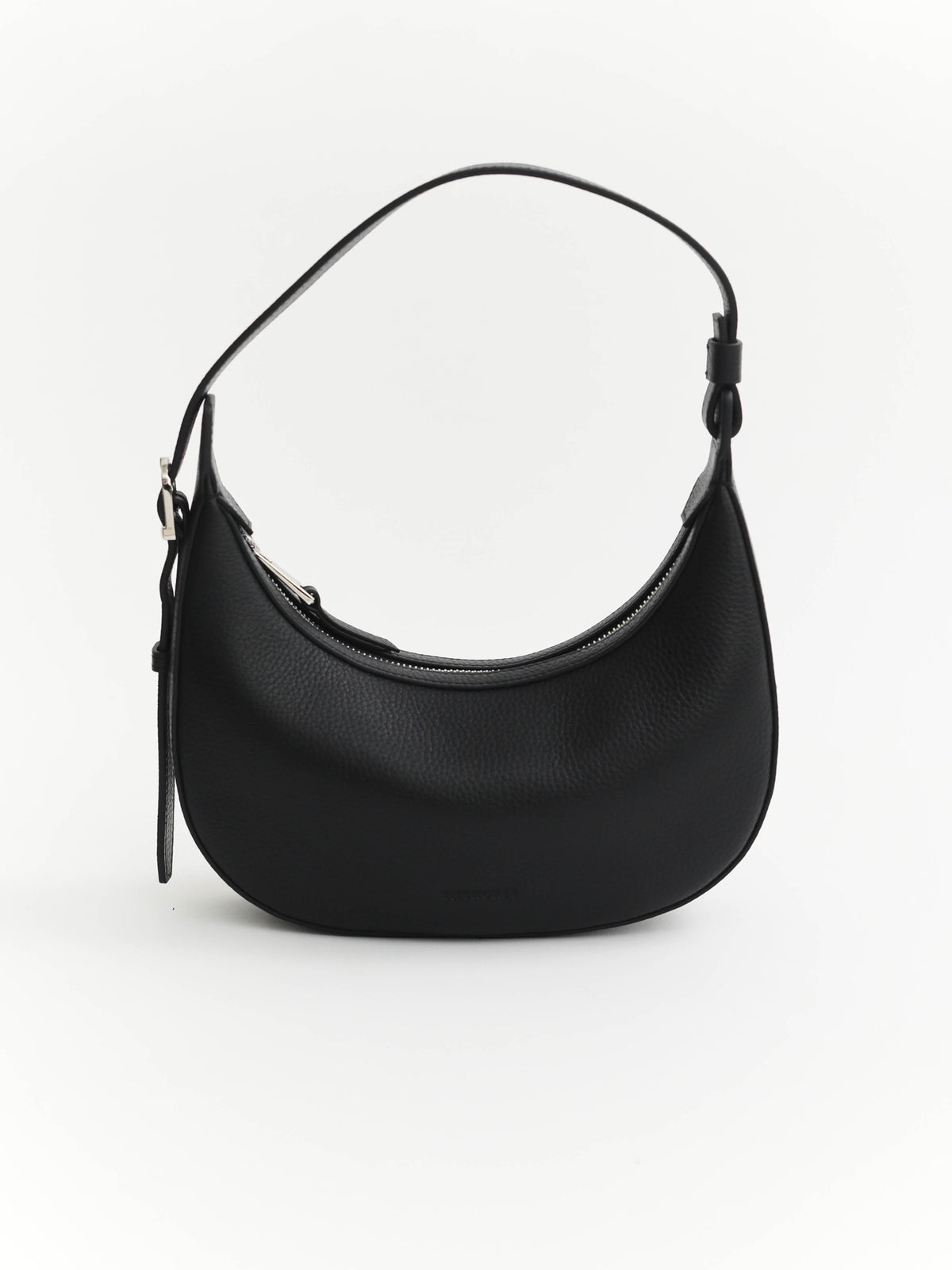 Friday Bag: Black Pebbled Leather