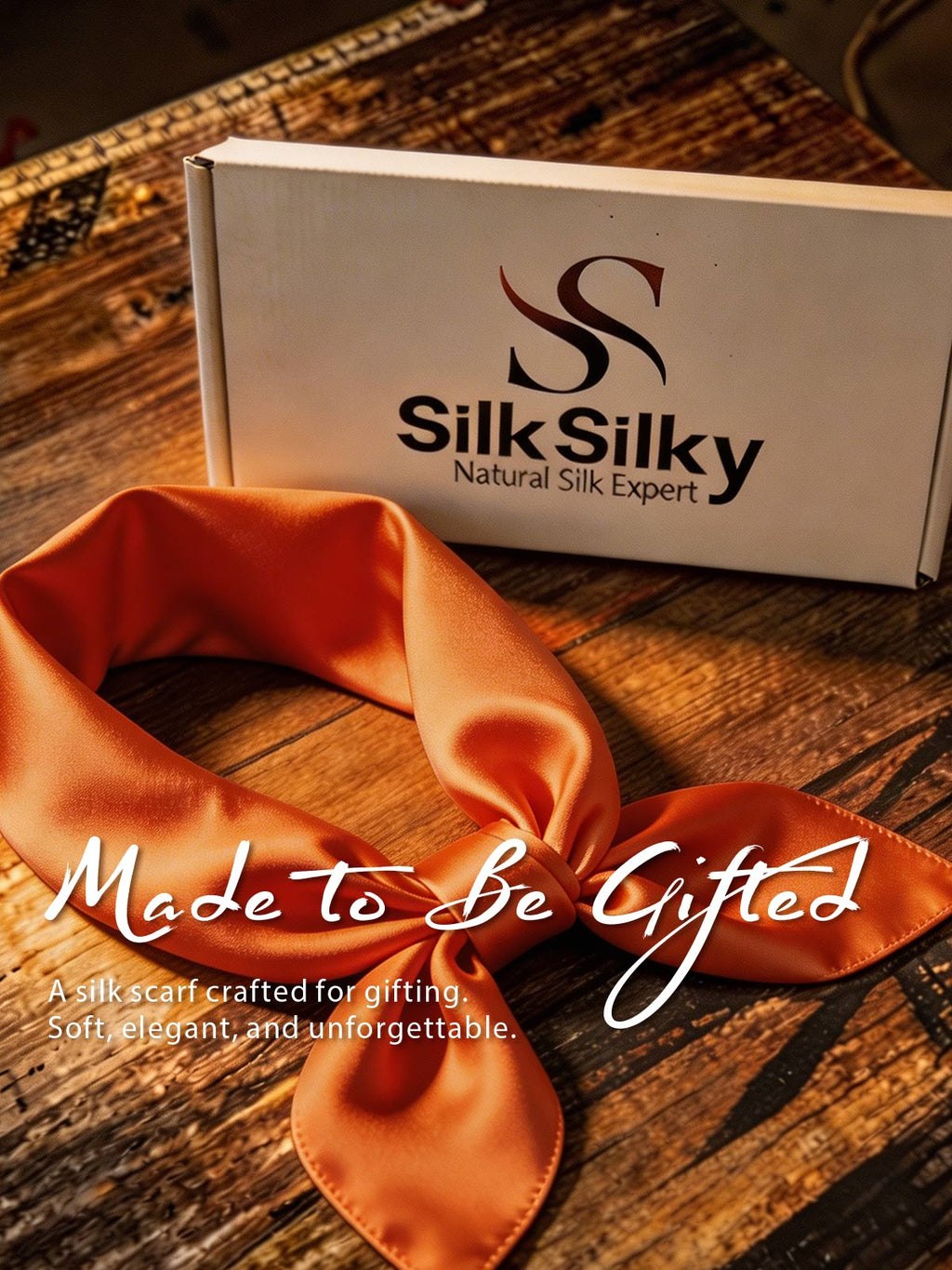 100% Mulberry Silk Square Scarf 53x53cm/21