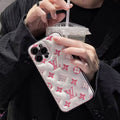 MONOGRAM IPHONE CASE -PINK