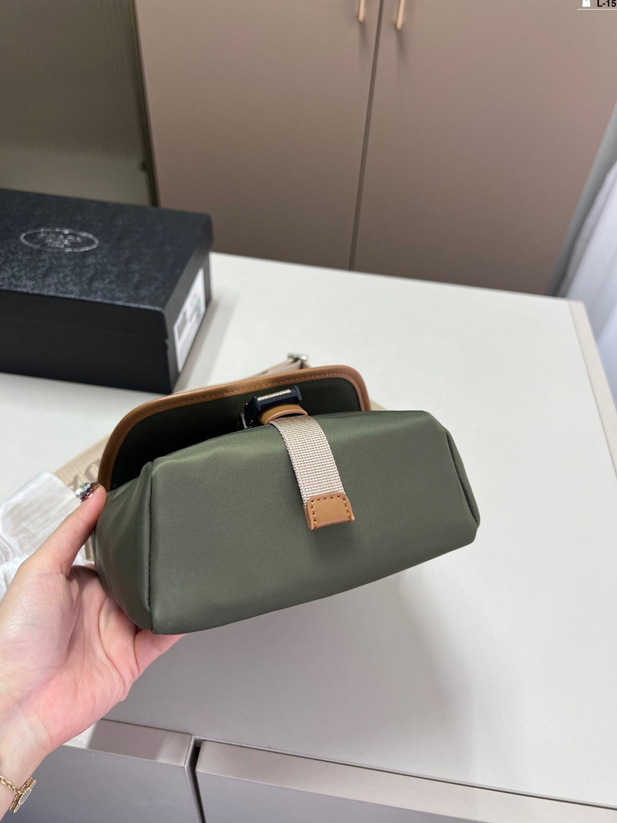 Prada Vintage Messenger Bag Crossbody 16x15cm