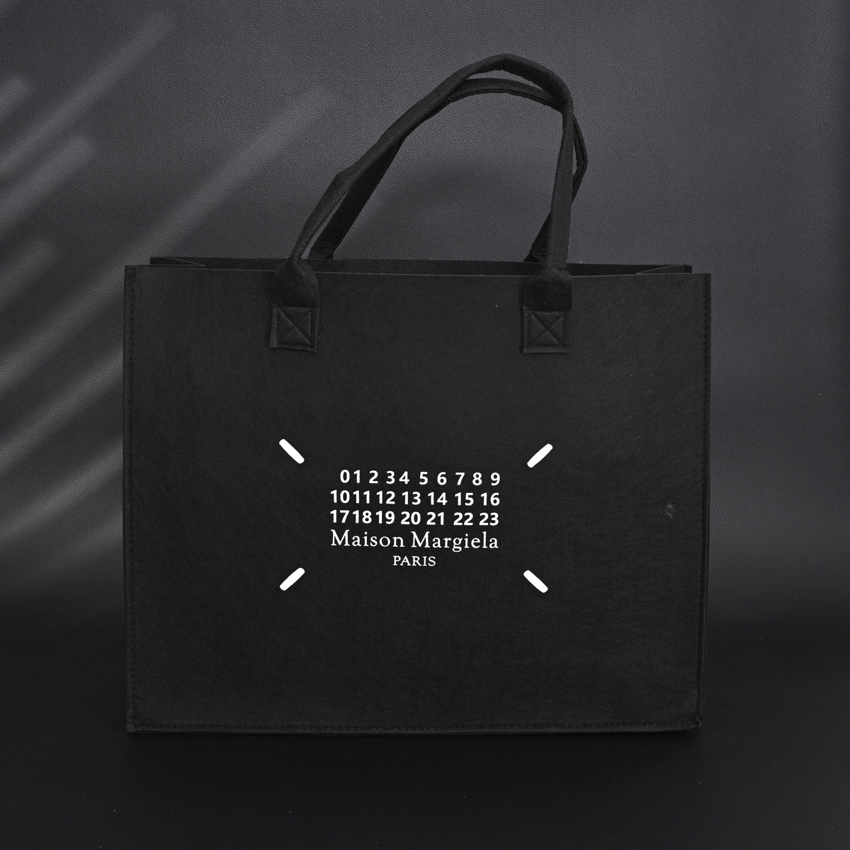Maison Margiela MM6 Tote Bag – Limited Edition Black Canvas Shopper