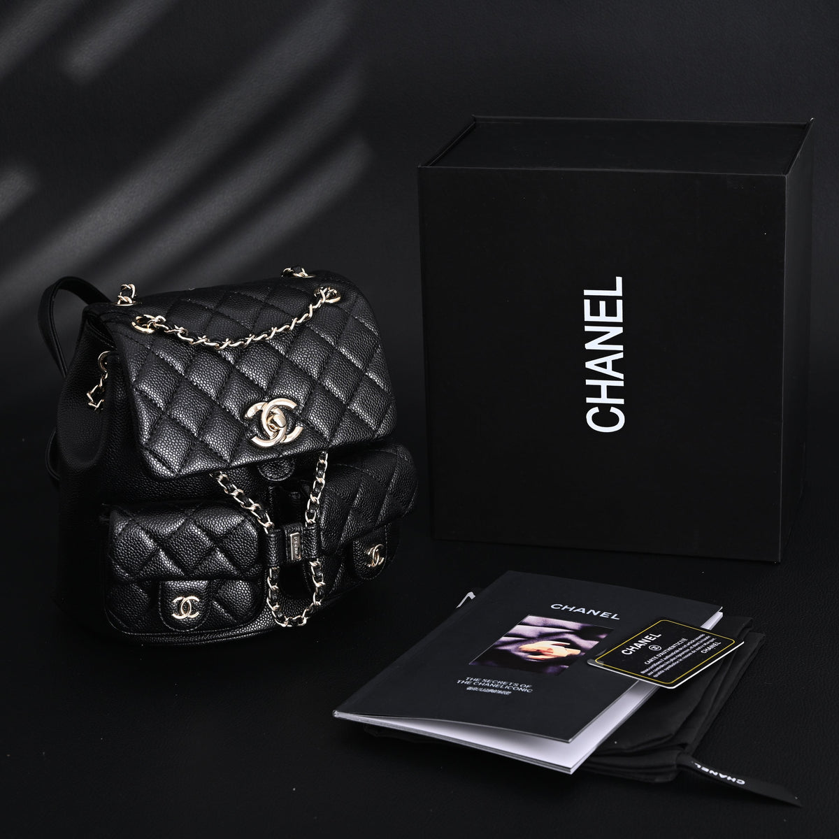 Chanel Duma Backpack – Black Quilted Lambskin with Gold-Tone Hardware (24A Collection)