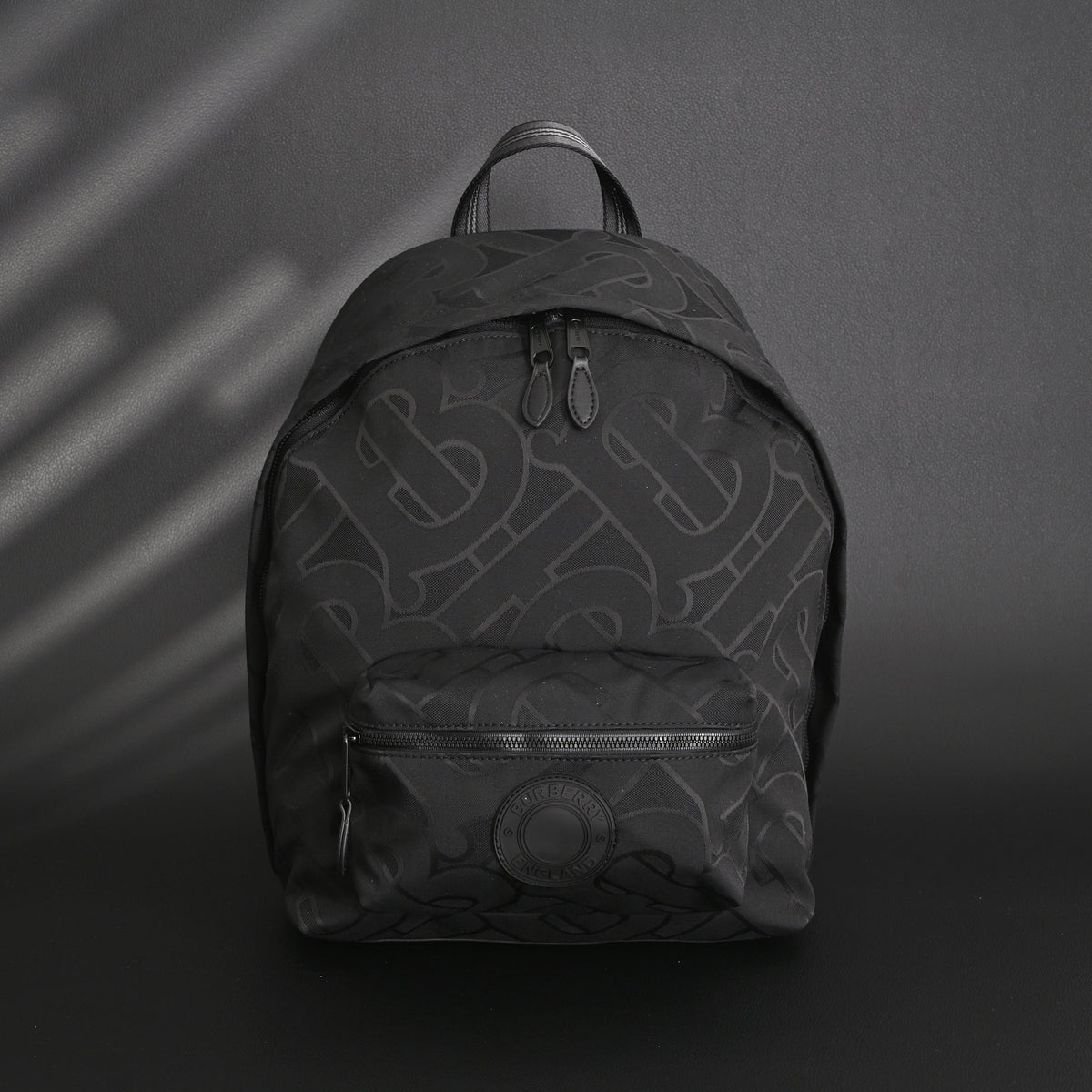 Burberry Monogram Black Nylon Backpack