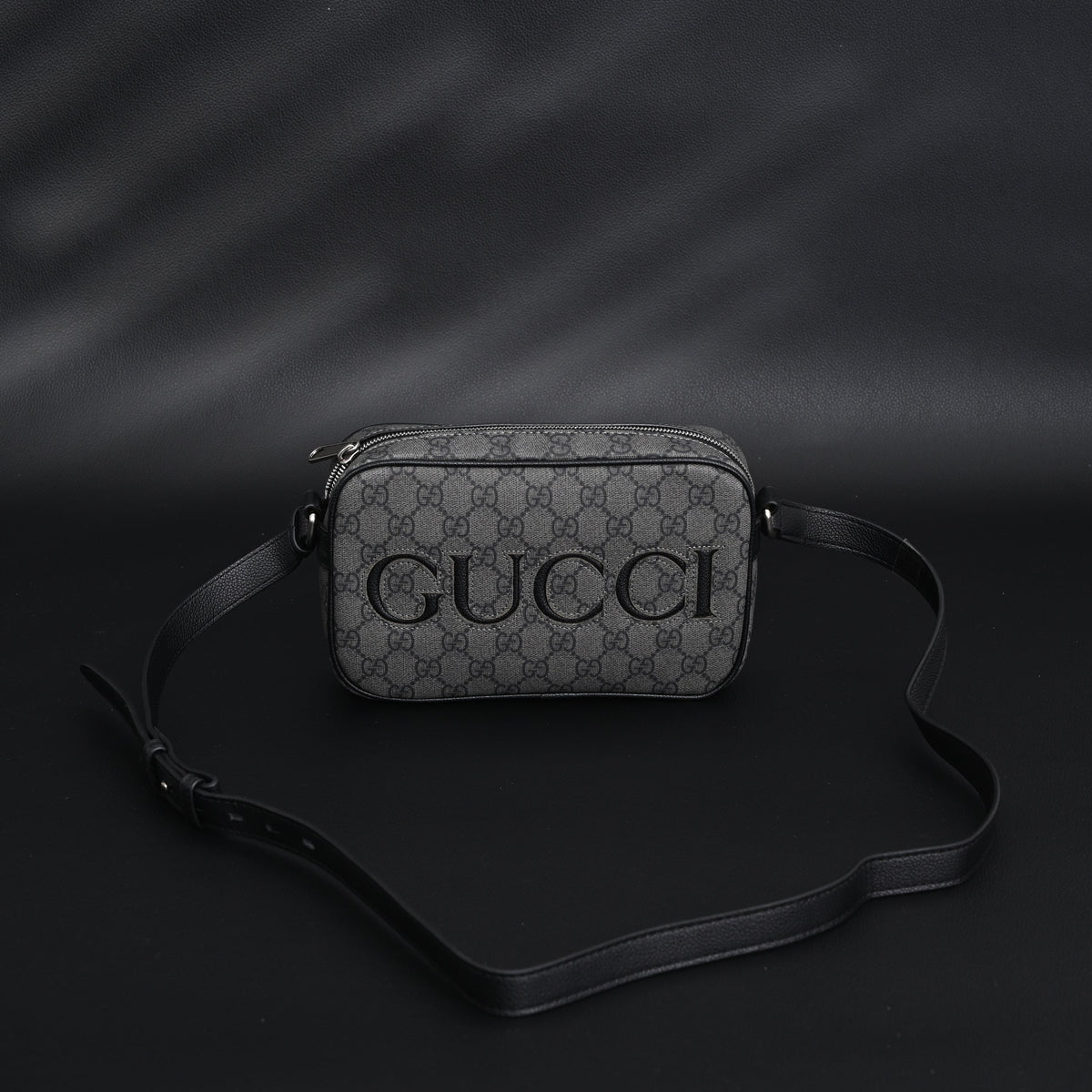 Gucci Ophidia GG Supreme Belt Bag – Black/Grey Monogram