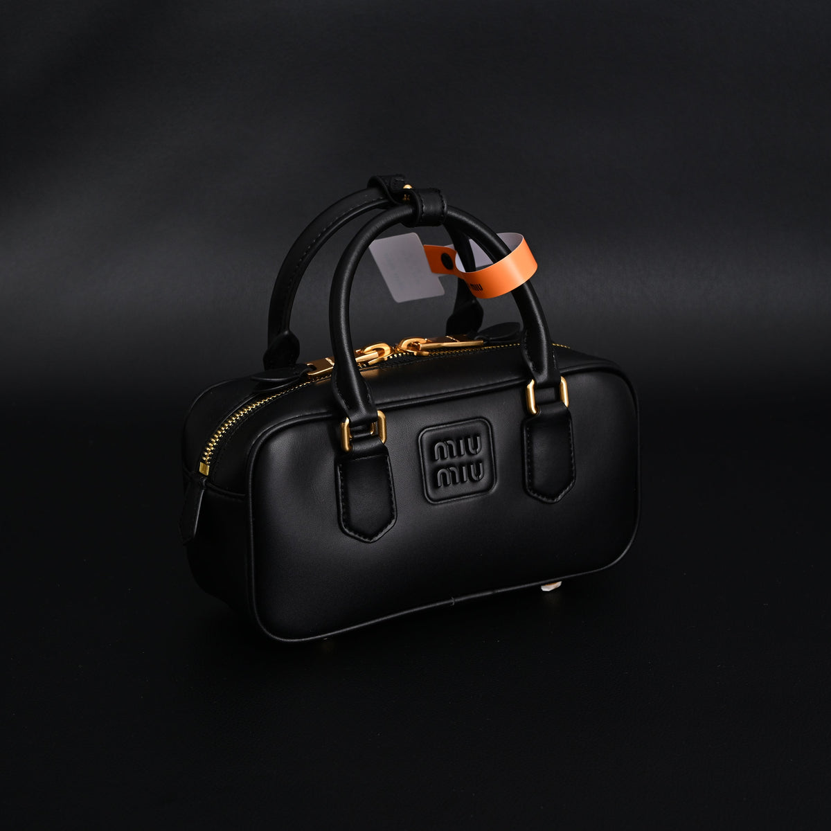 Miu Miu Leather Top Handle Satchel – Classic Black