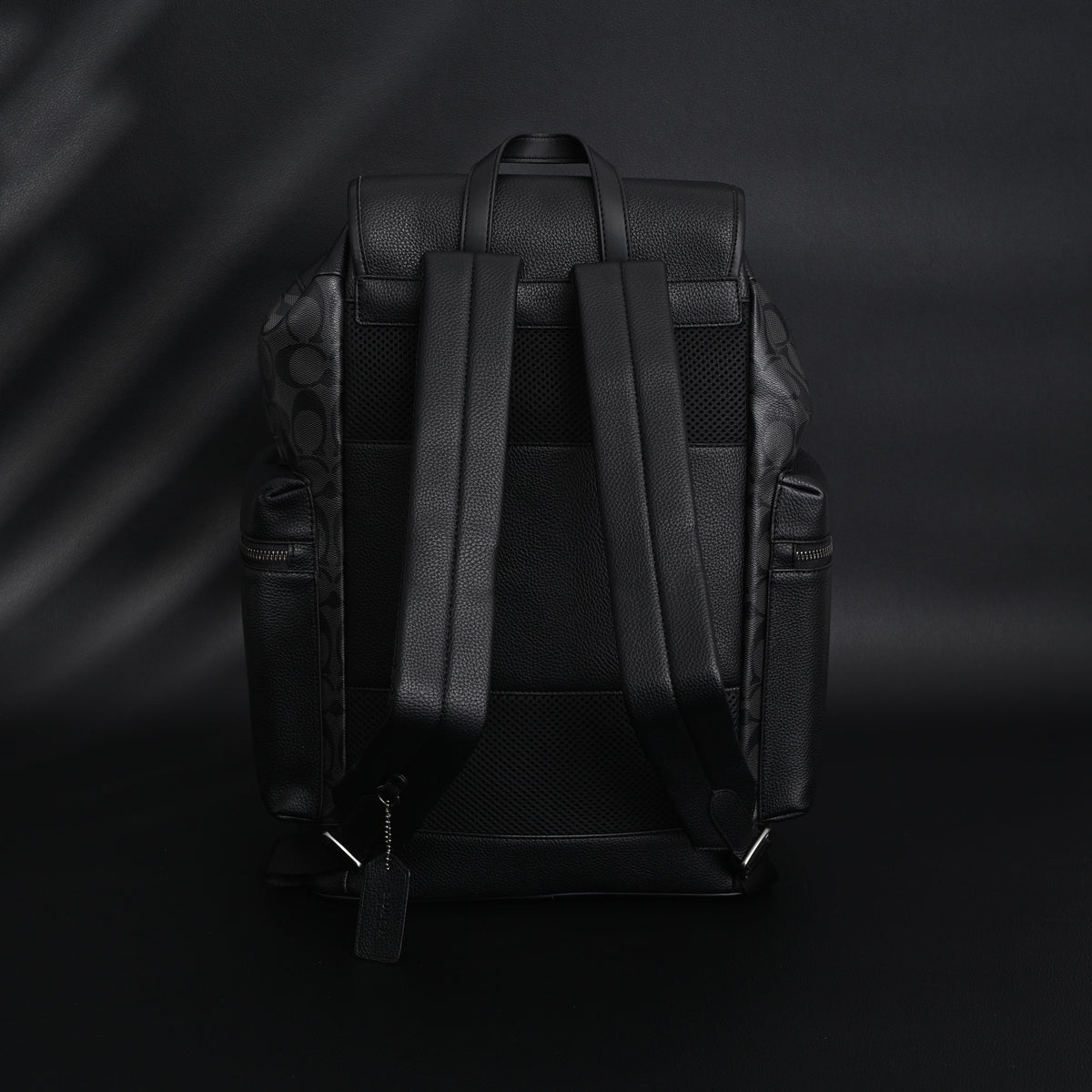 Coach Men’s Leather Backpack – Black Signature Canvas